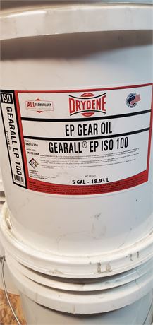 Drydene EP Gear Oil Gearall EP ISO 100 5gl Pail (Lot of 4)
