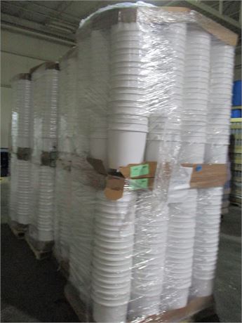 MIS 5 GALLON WHITE PLASTIC PAIL