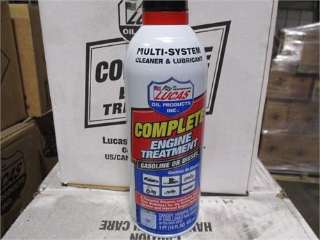 LUCAS COMPLETE ENGINE TREATMENT 12/16 OZ CASE